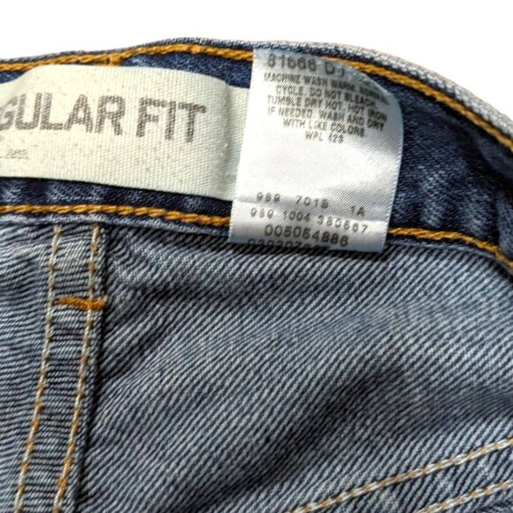 Levi's 505 Jeans Mens 34x34 Blue '04 Y2K Medium Wash Gorp Straight Leg - Picture 6 of 9